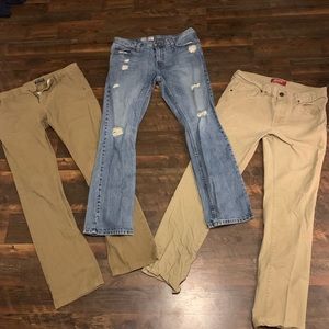 3 pairs of men’s jeans
